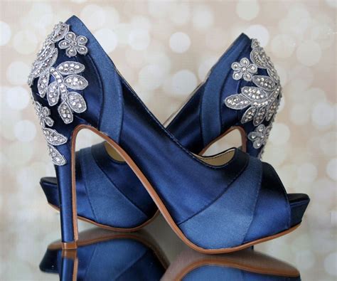 navy blue heels for wedding.